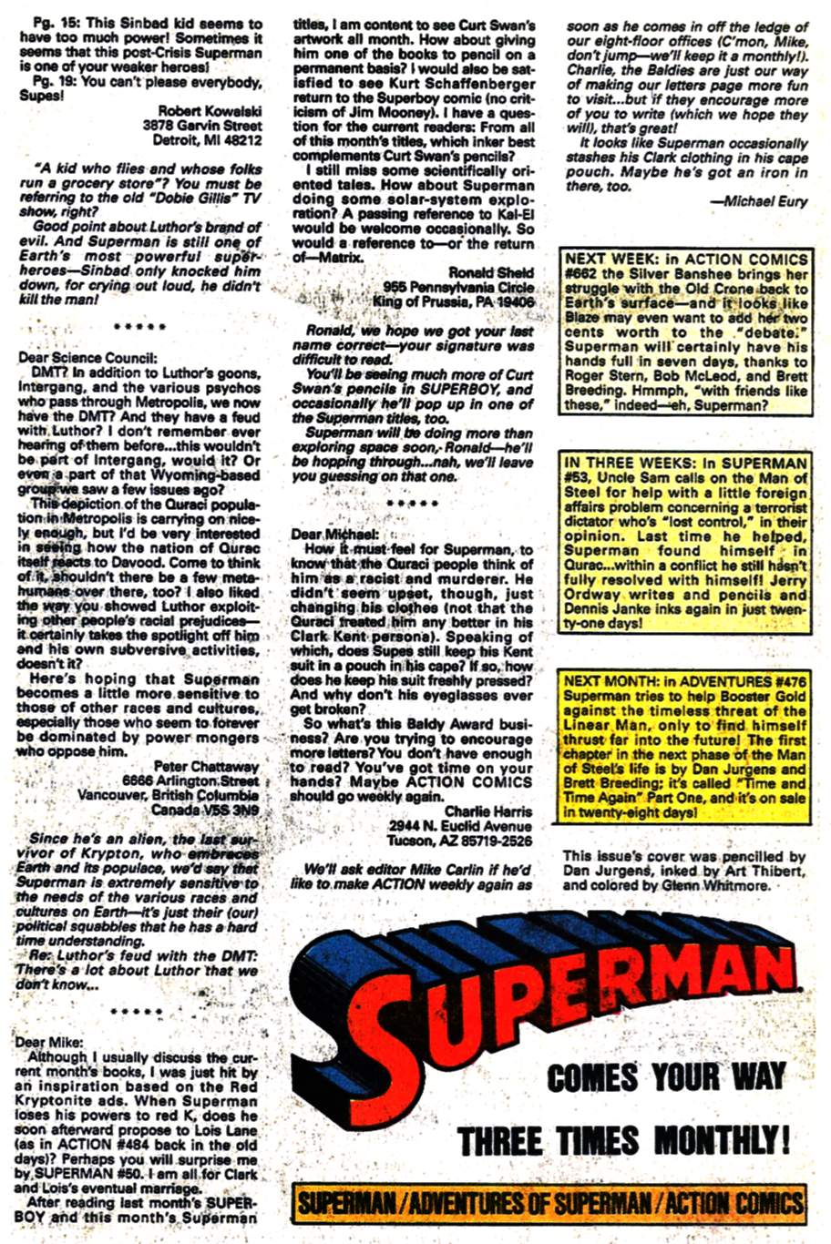 Read online Adventures of Superman (1987) comic -  Issue #475 - 25