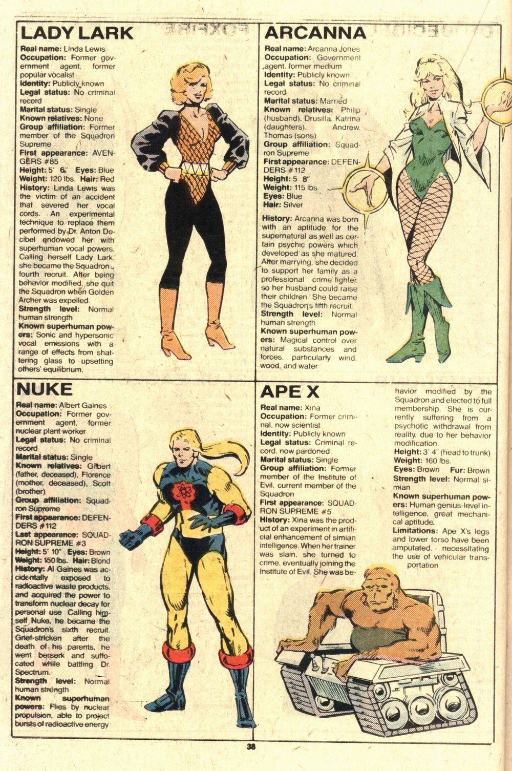 Read online The Official Handbook of the Marvel Universe Deluxe Edition comic -  Issue #12 - 40