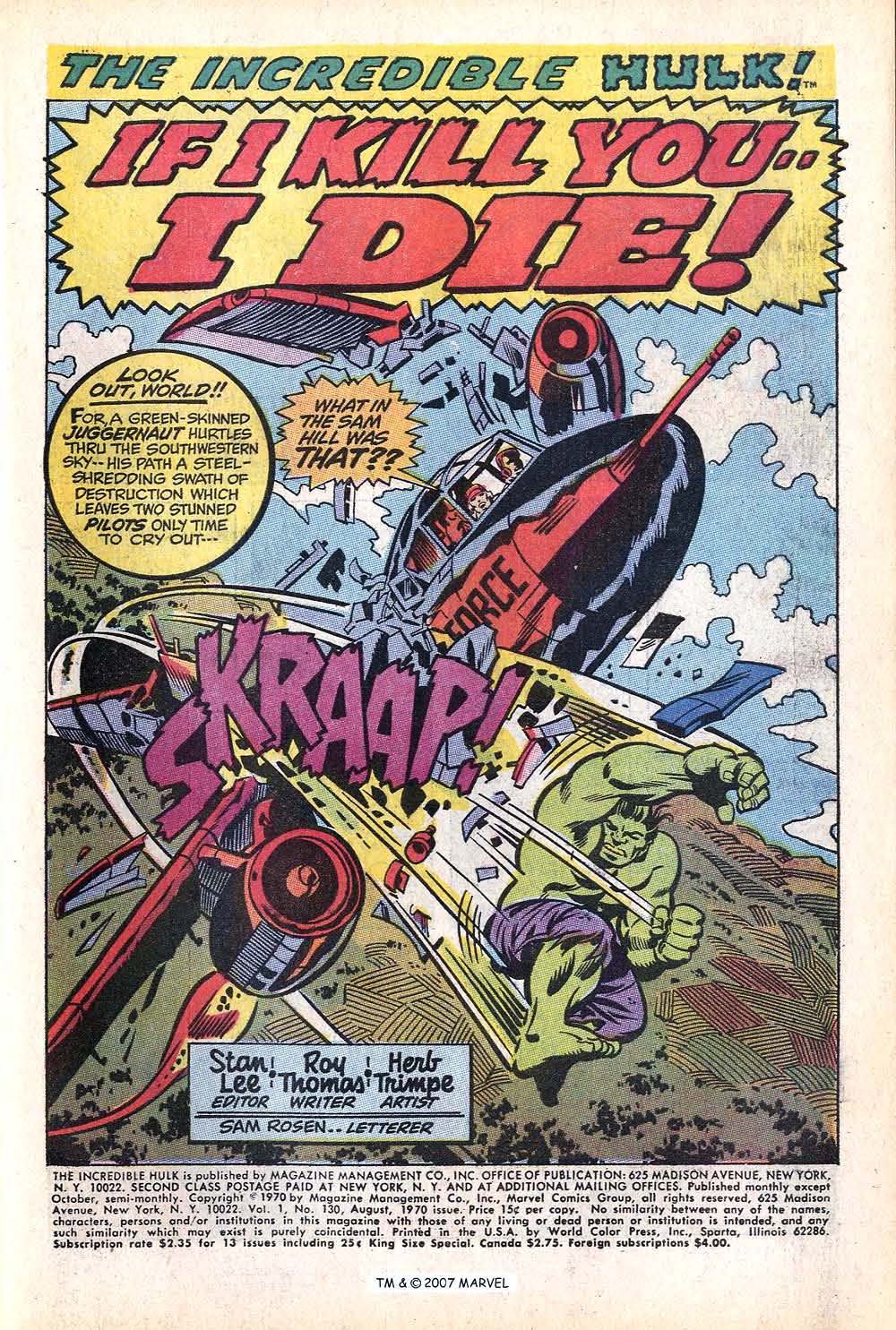 Read online The Incredible Hulk (1968) comic -  Issue #130 - 3