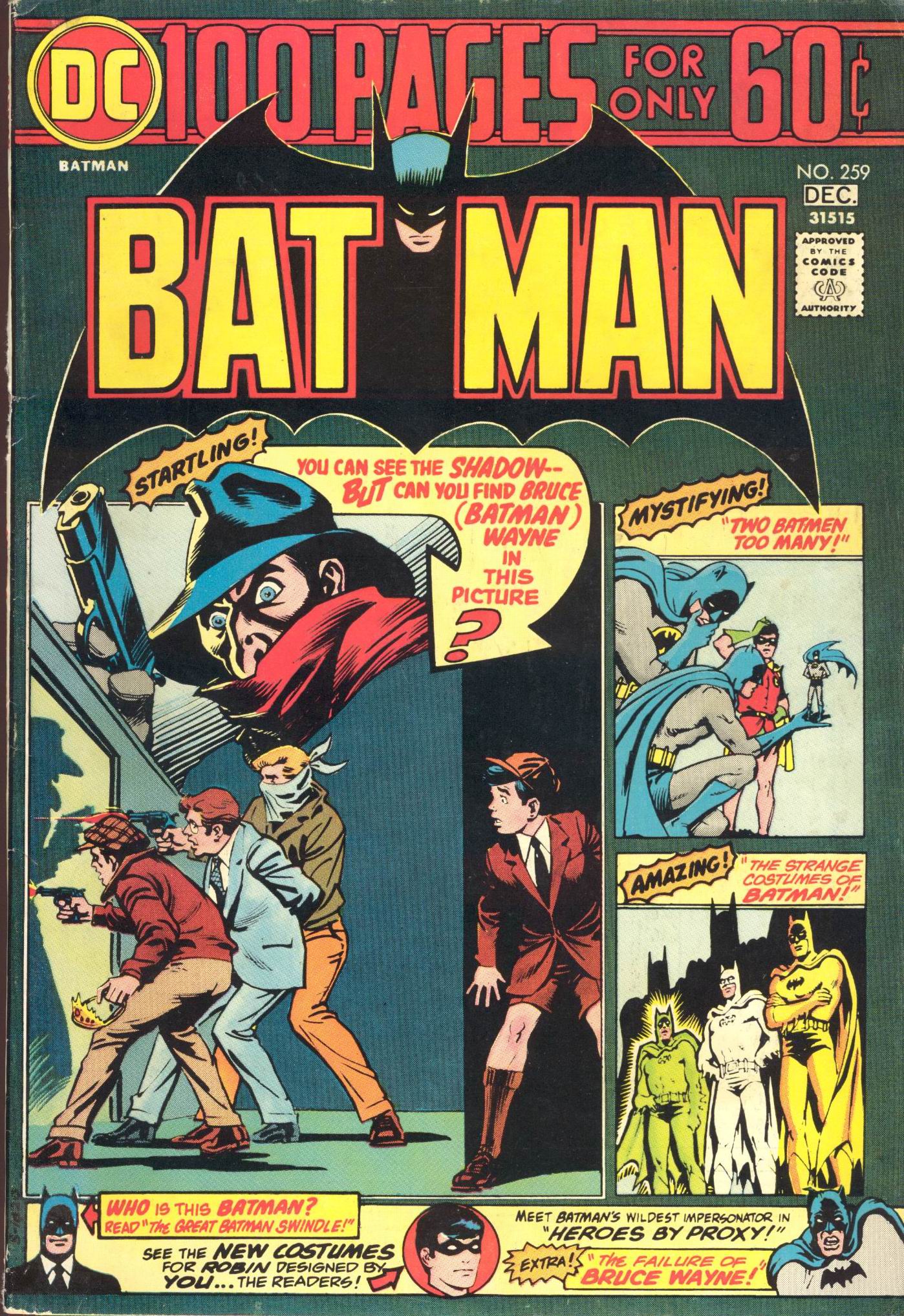 Read online Batman (1940) comic -  Issue #259 - 1