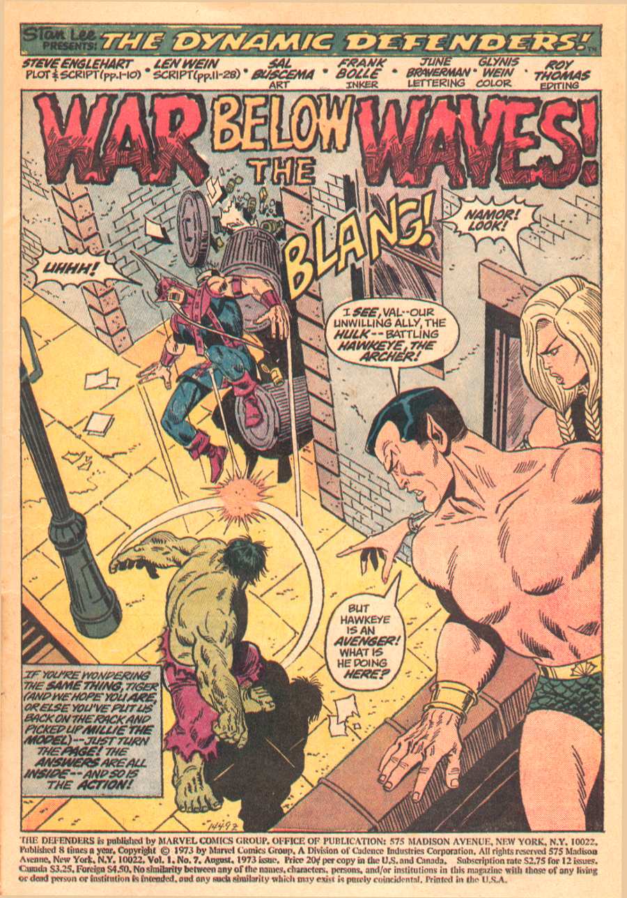 The Defenders (1972) Issue #7 #8 - English 2