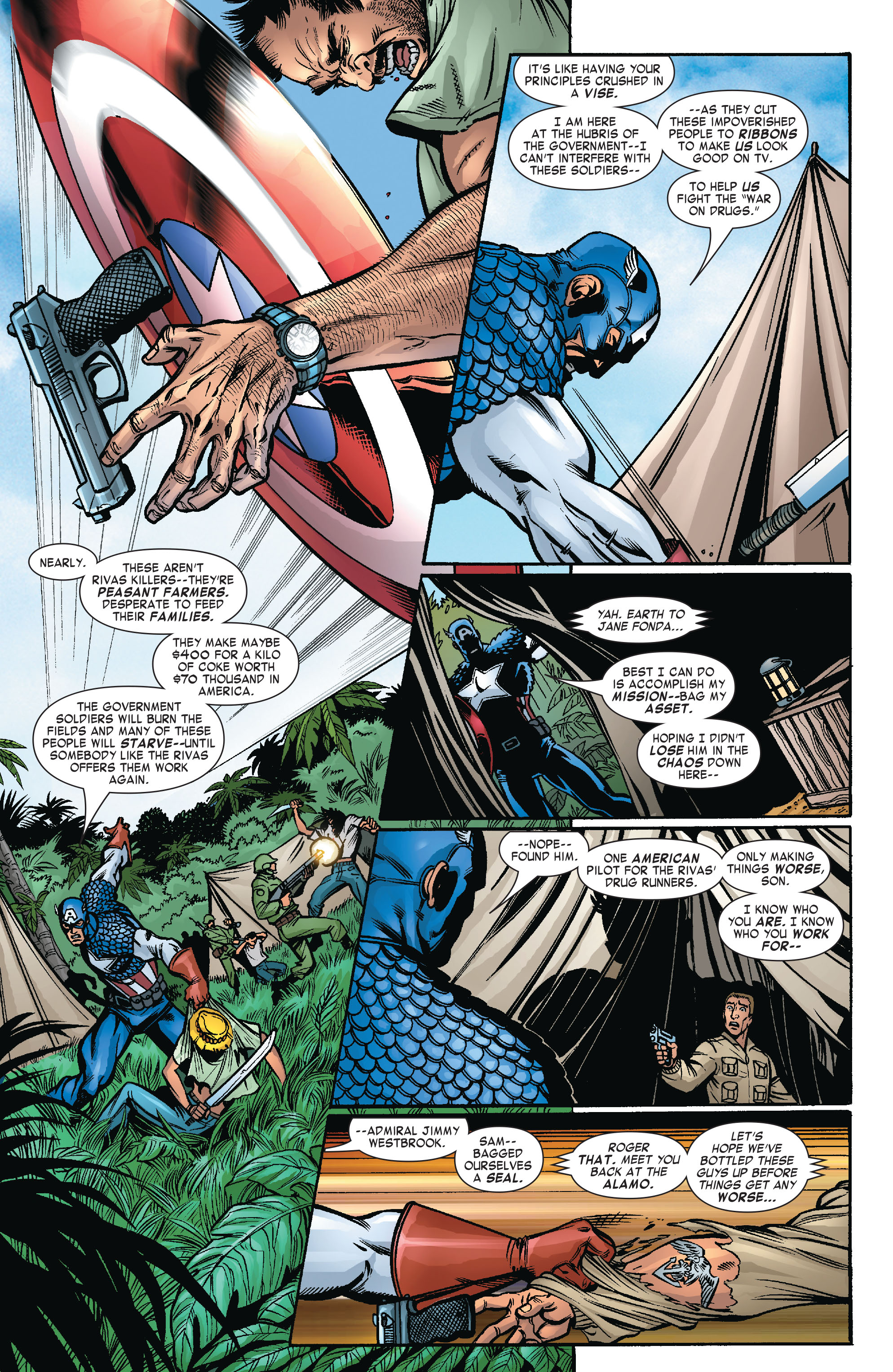 Read online Captain America & the Falcon comic -  Issue #8 - 11