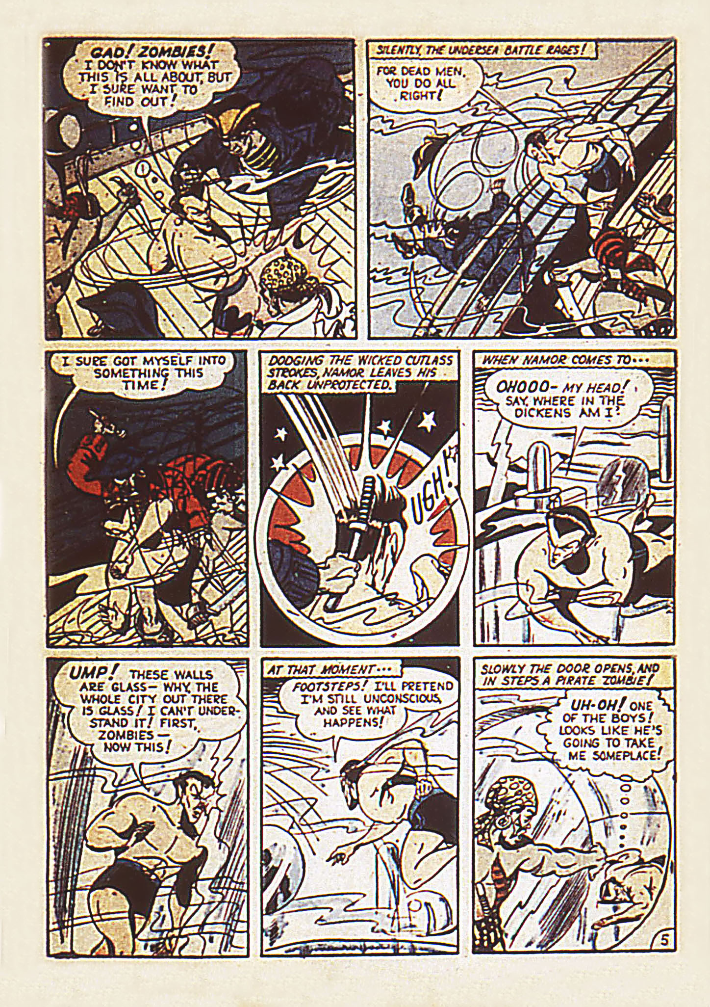 Read online Sub-Mariner Comics comic -  Issue #7 - 7
