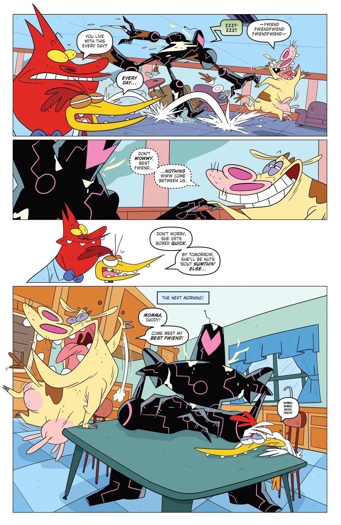 Read online Super Secret Crisis War!  Cow and Chicken comic -  Issue # Full - 12