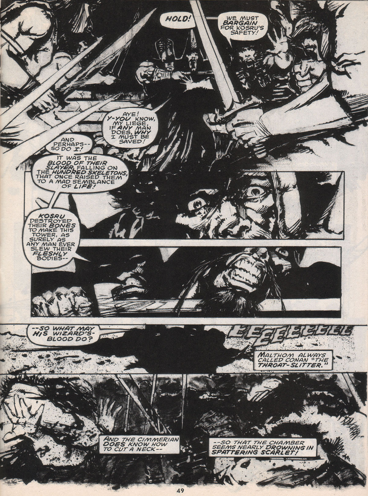 Read online The Savage Sword Of Conan comic -  Issue #222 - 50