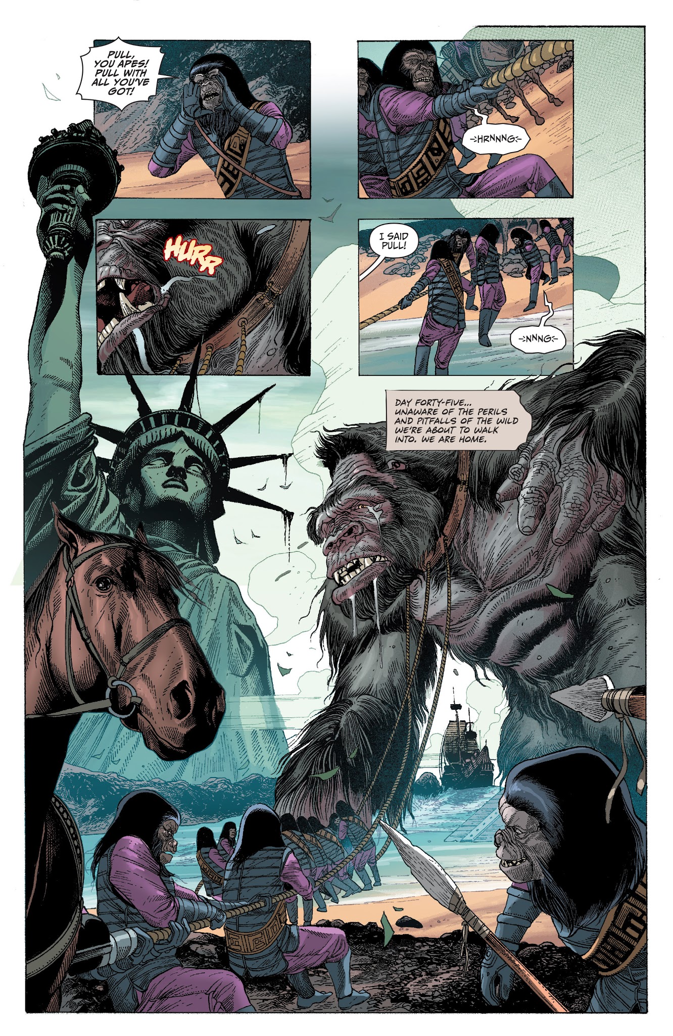 Read online Kong on the Planet of the Apes comic -  Issue #4 - 3