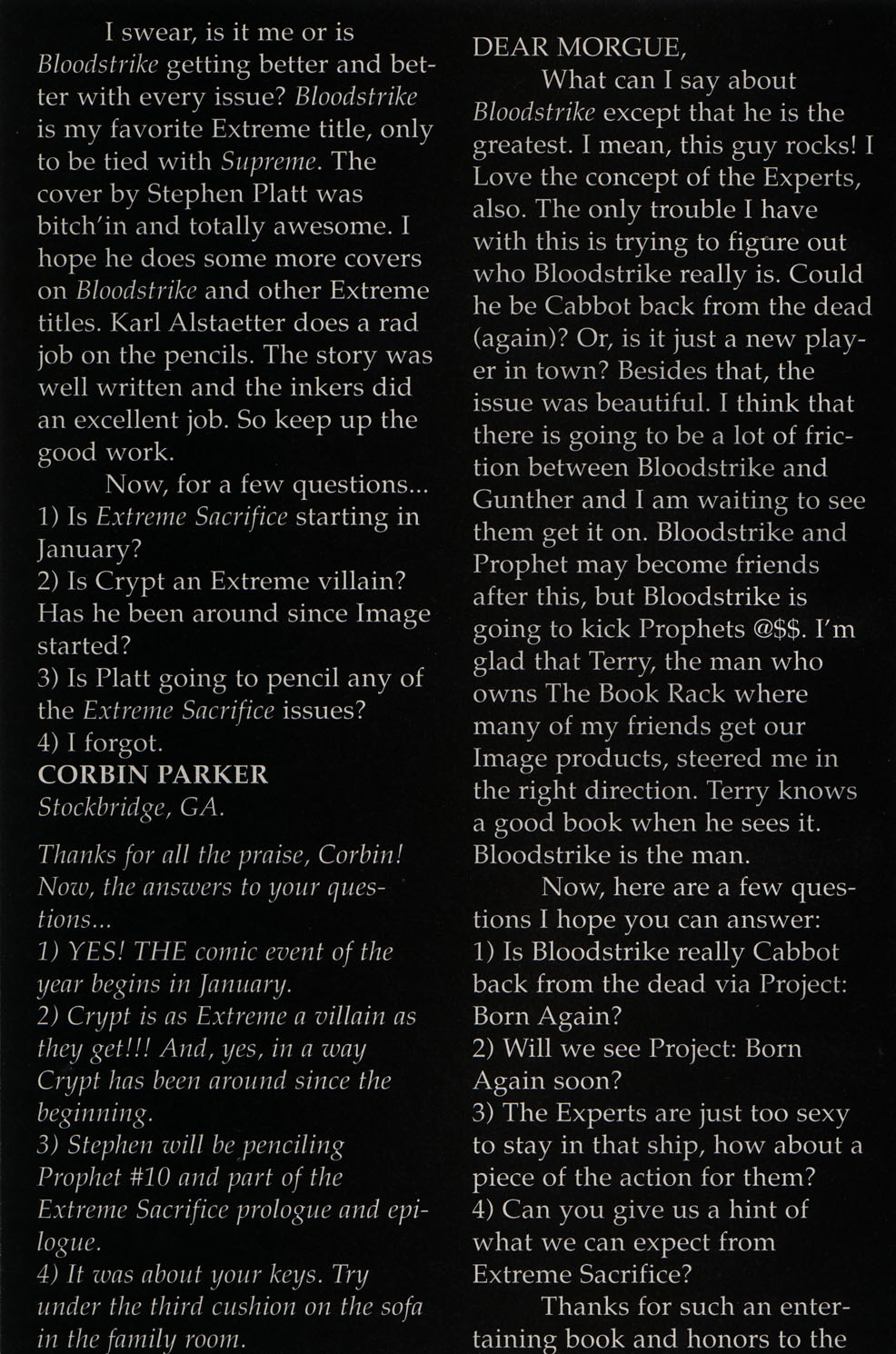 Read online Bloodstrike (1993) comic -  Issue #17 - 37