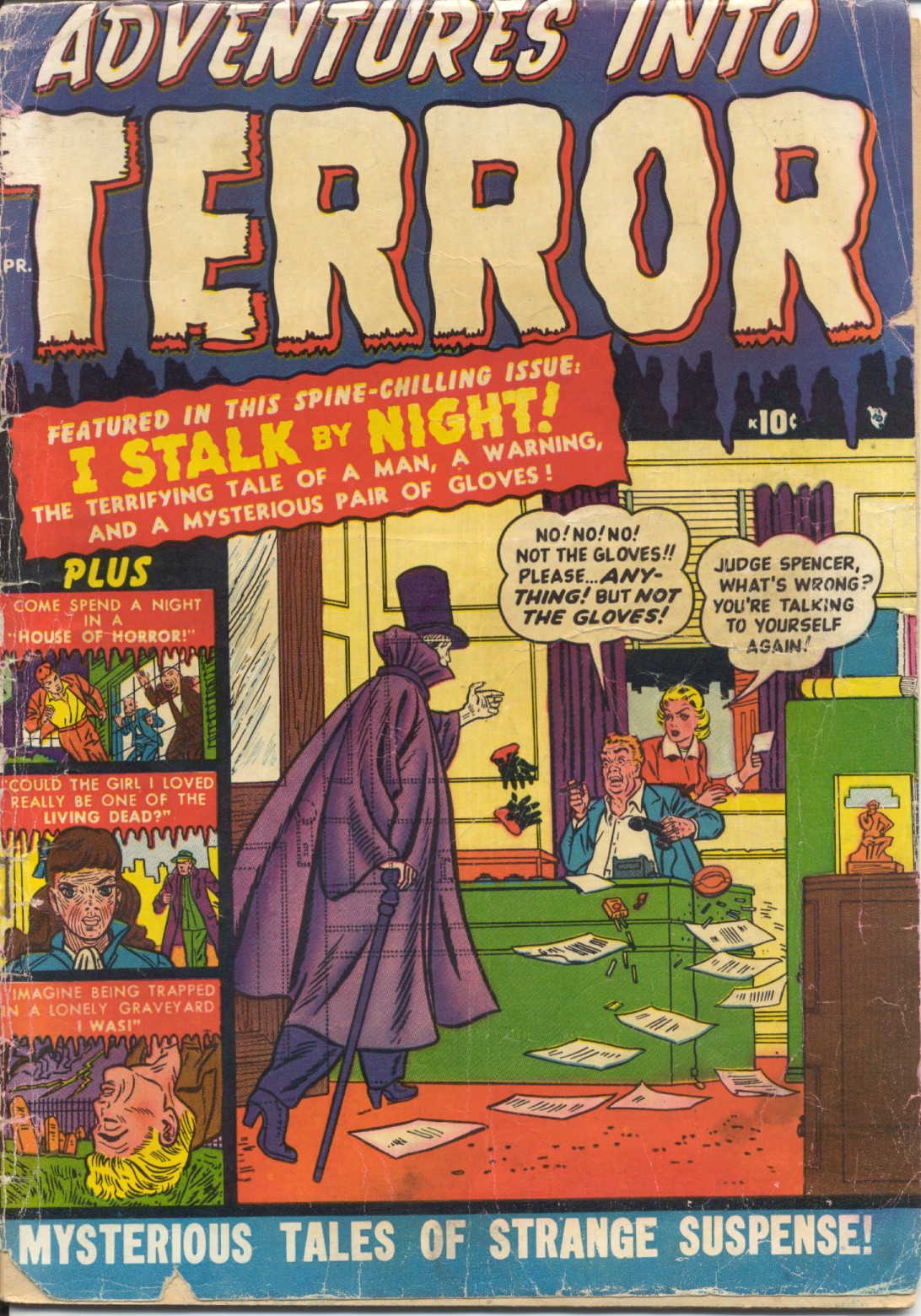 Read online Adventures into Terror comic -  Issue #3 - 1
