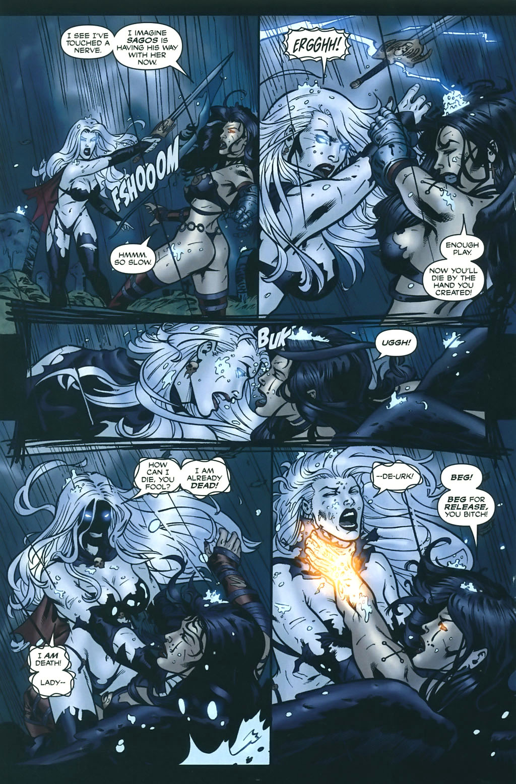 Read online Brian Pulido's Lady Death vs War Angel comic -  Issue # Full - 22
