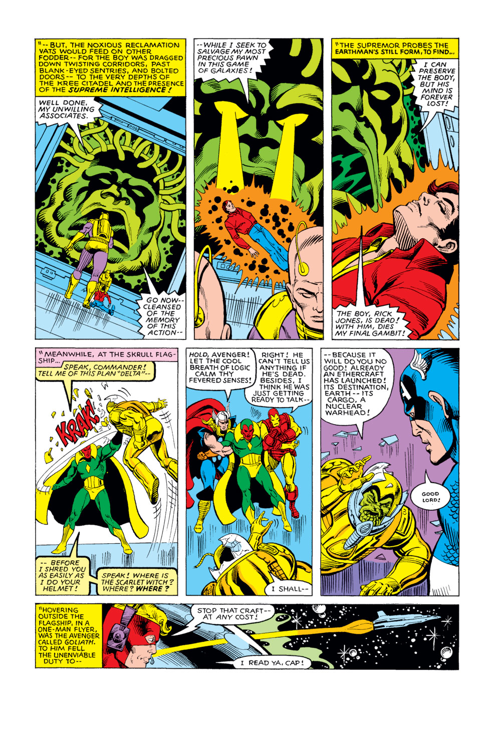 What If? (1977) issue 20 - The Avengers fought the Kree-Skrull war without Rick Jones - Page 8