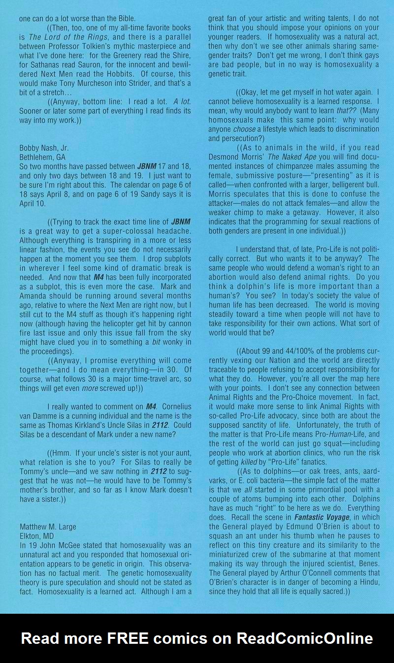 Read online John Byrne's Next Men (1992) comic -  Issue #24 - 30