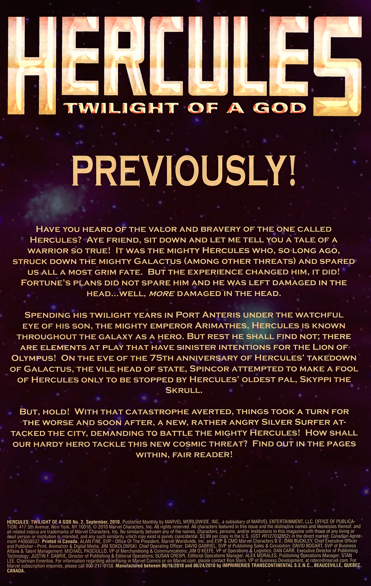 Read online Hercules: Twilight of a God comic -  Issue #2 - 2