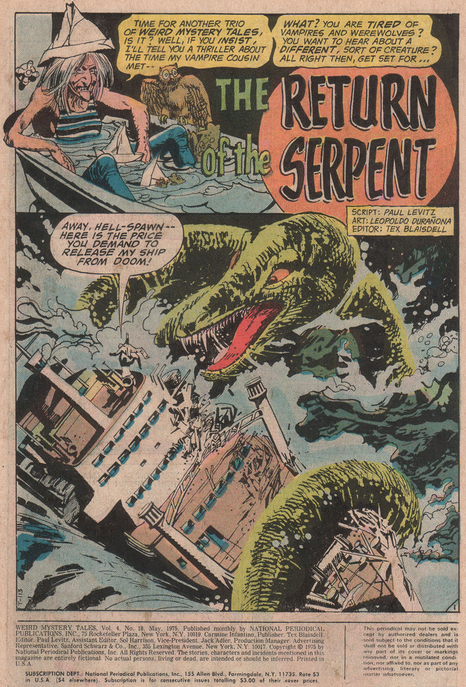 Read online Weird Mystery Tales comic -  Issue #18 - 3