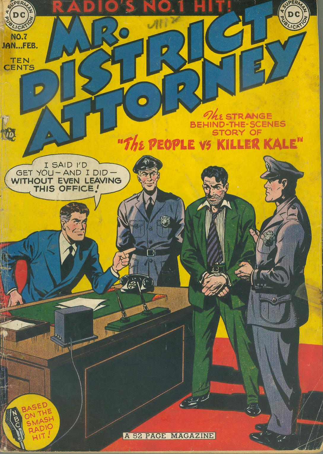 Read online Mr. District Attorney comic -  Issue #7 - 1