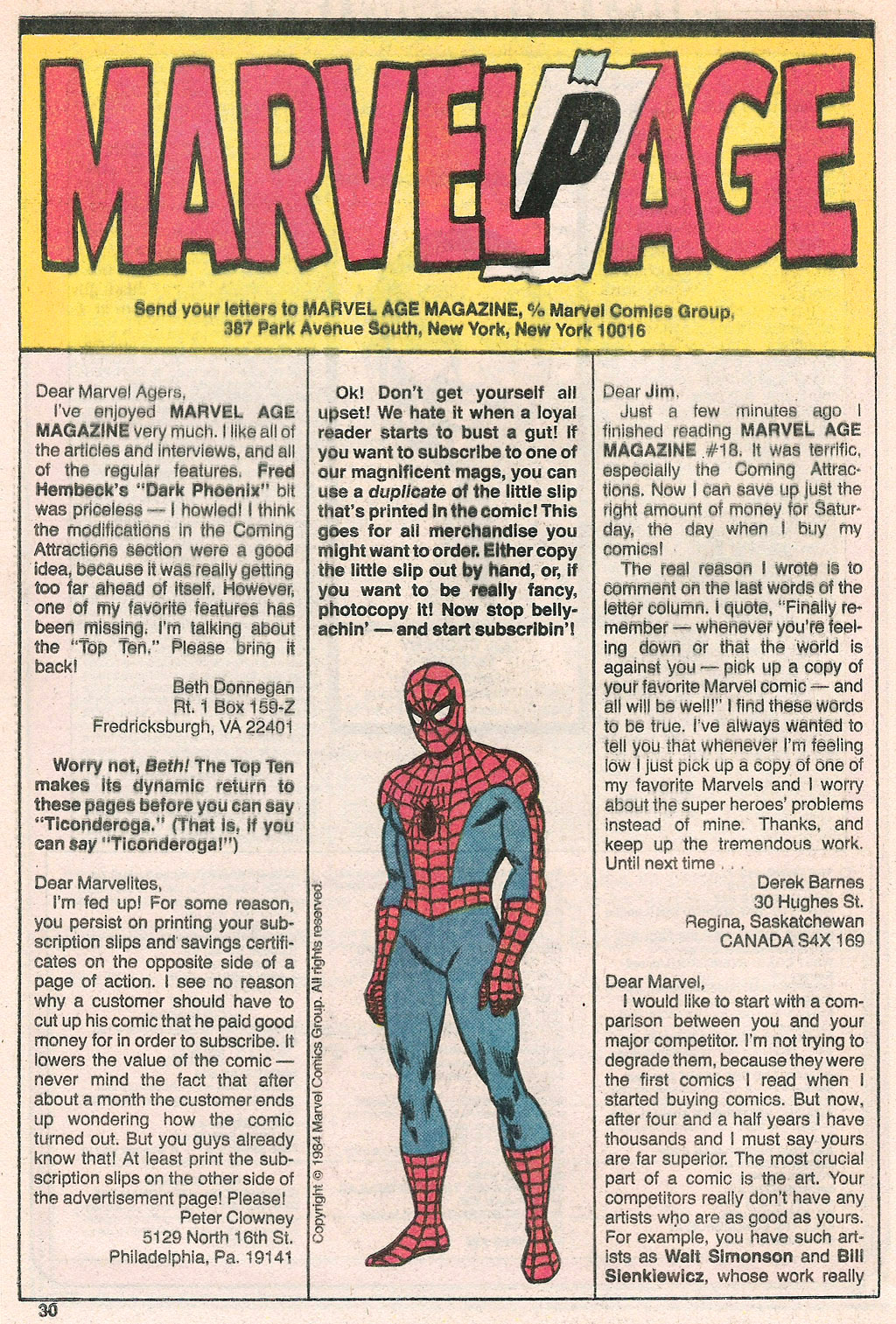 Read online Marvel Age comic -  Issue #21 - 31