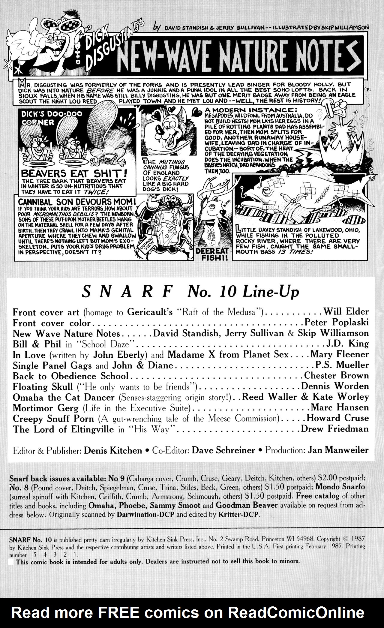 Read online Snarf comic -  Issue #10 - 2