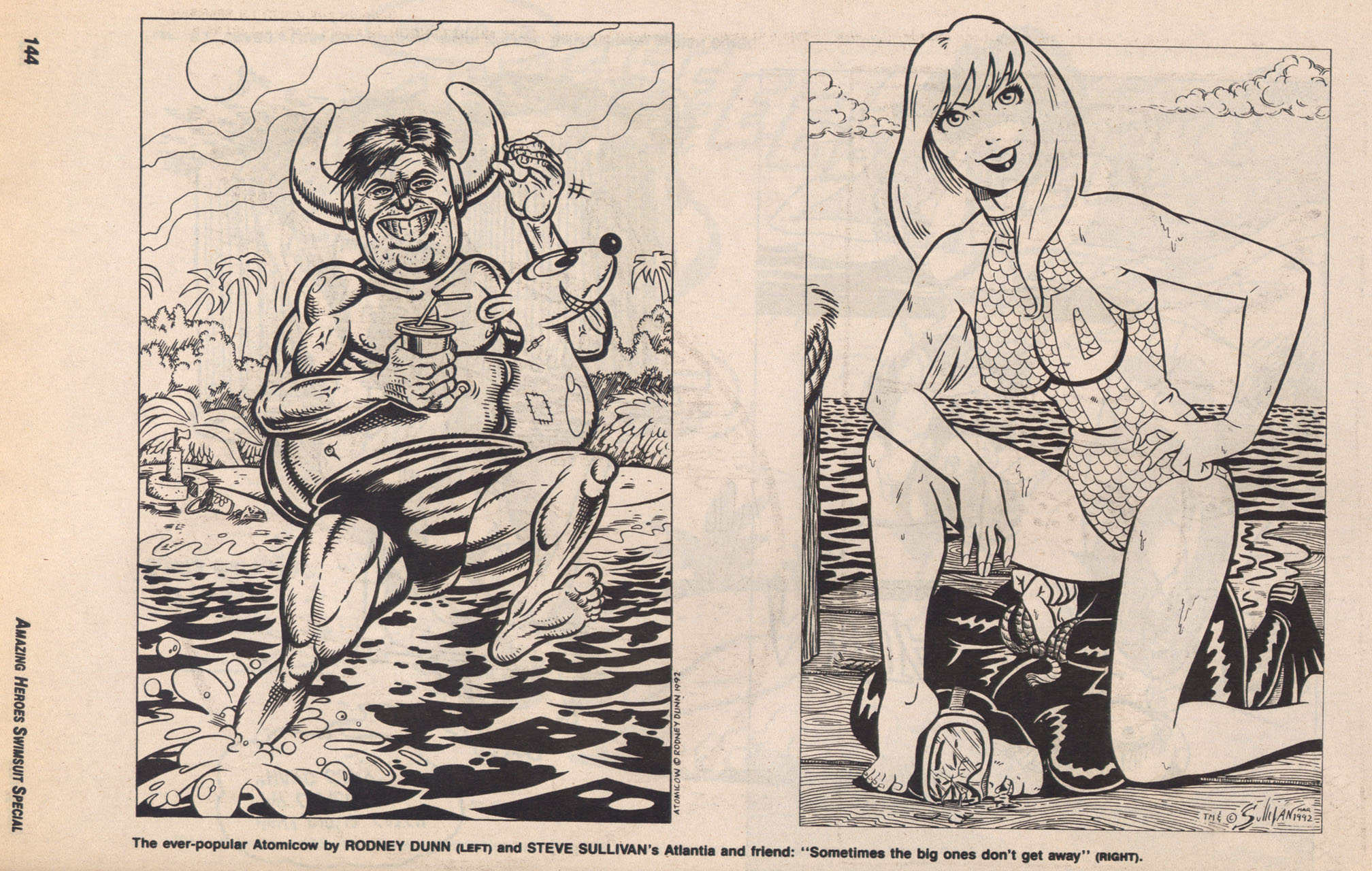 Read online Amazing Heroes Swimsuit Special comic -  Issue # TPB 3 - 143
