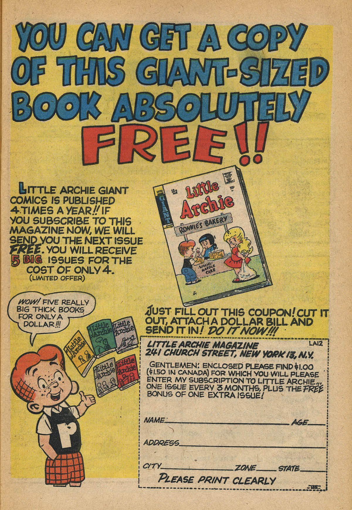 Read online Little Archie (1956) comic -  Issue #12 - 61