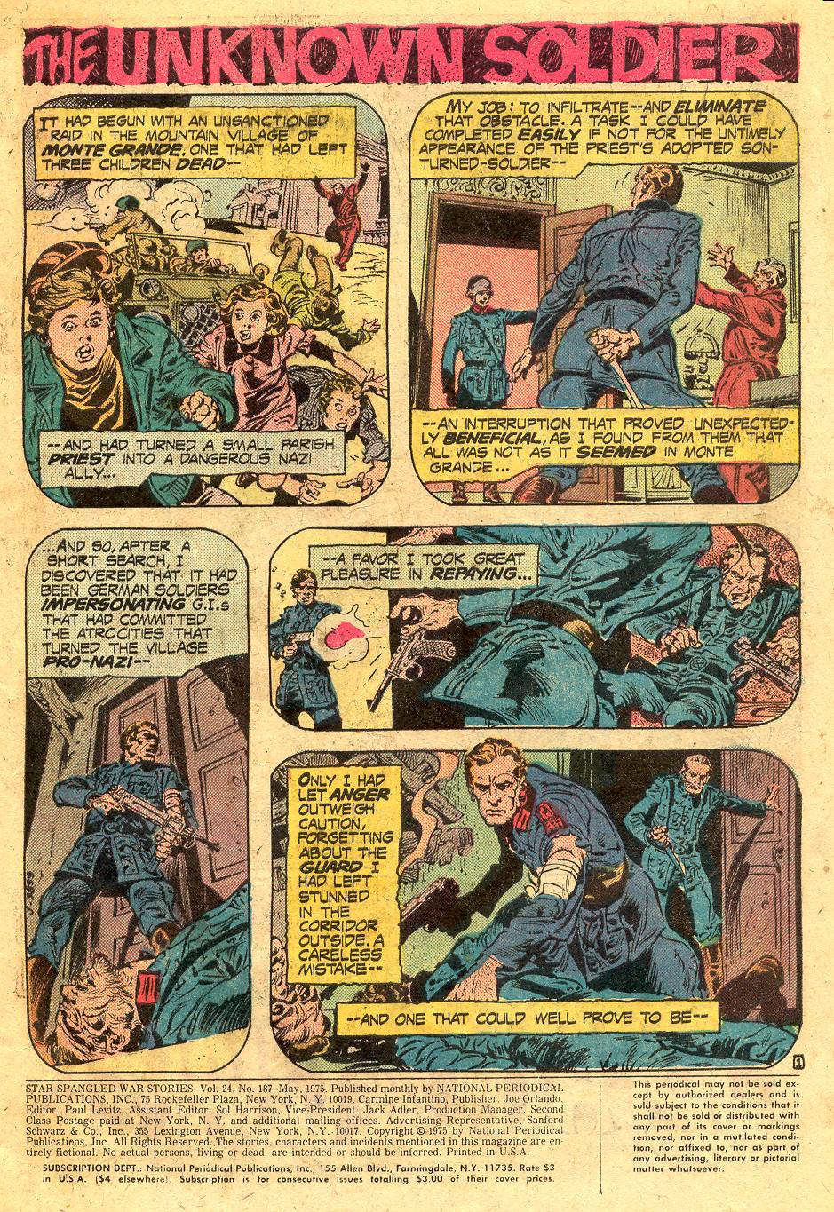 Read online Star Spangled War Stories (1952) comic -  Issue #187 - 2