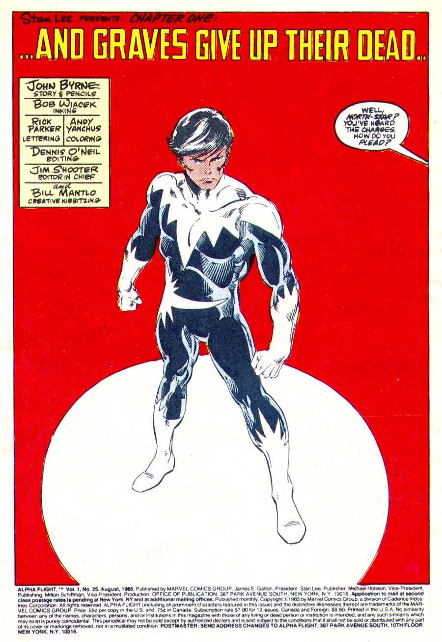Read online Alpha Flight (1983) comic -  Issue #25 - 2