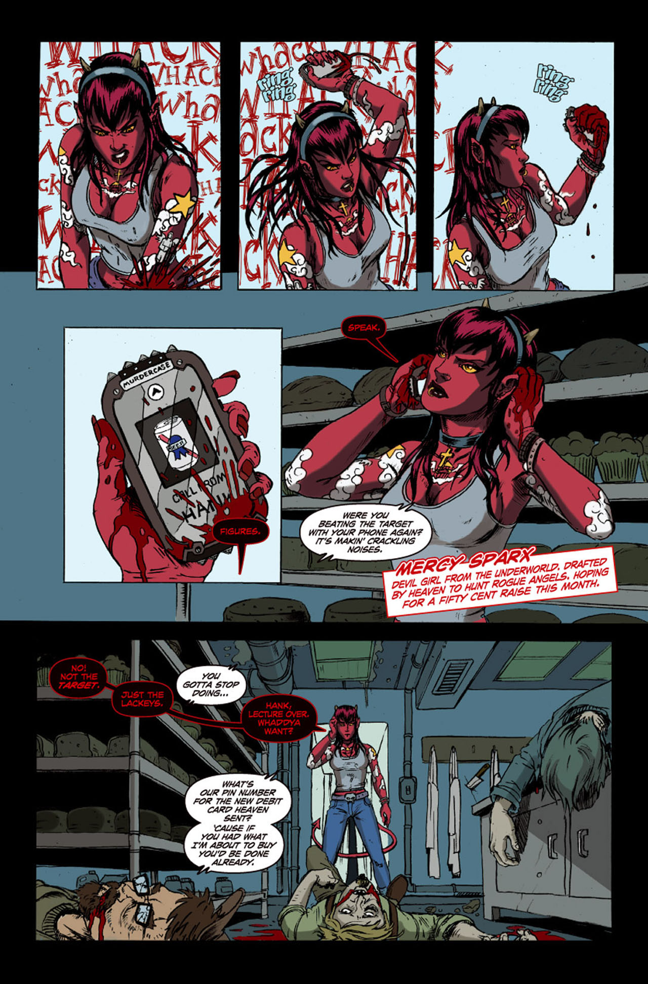 Read online Hack/Slash & Mercy Sparx: A Slice of Hell comic -  Issue #1 - 12