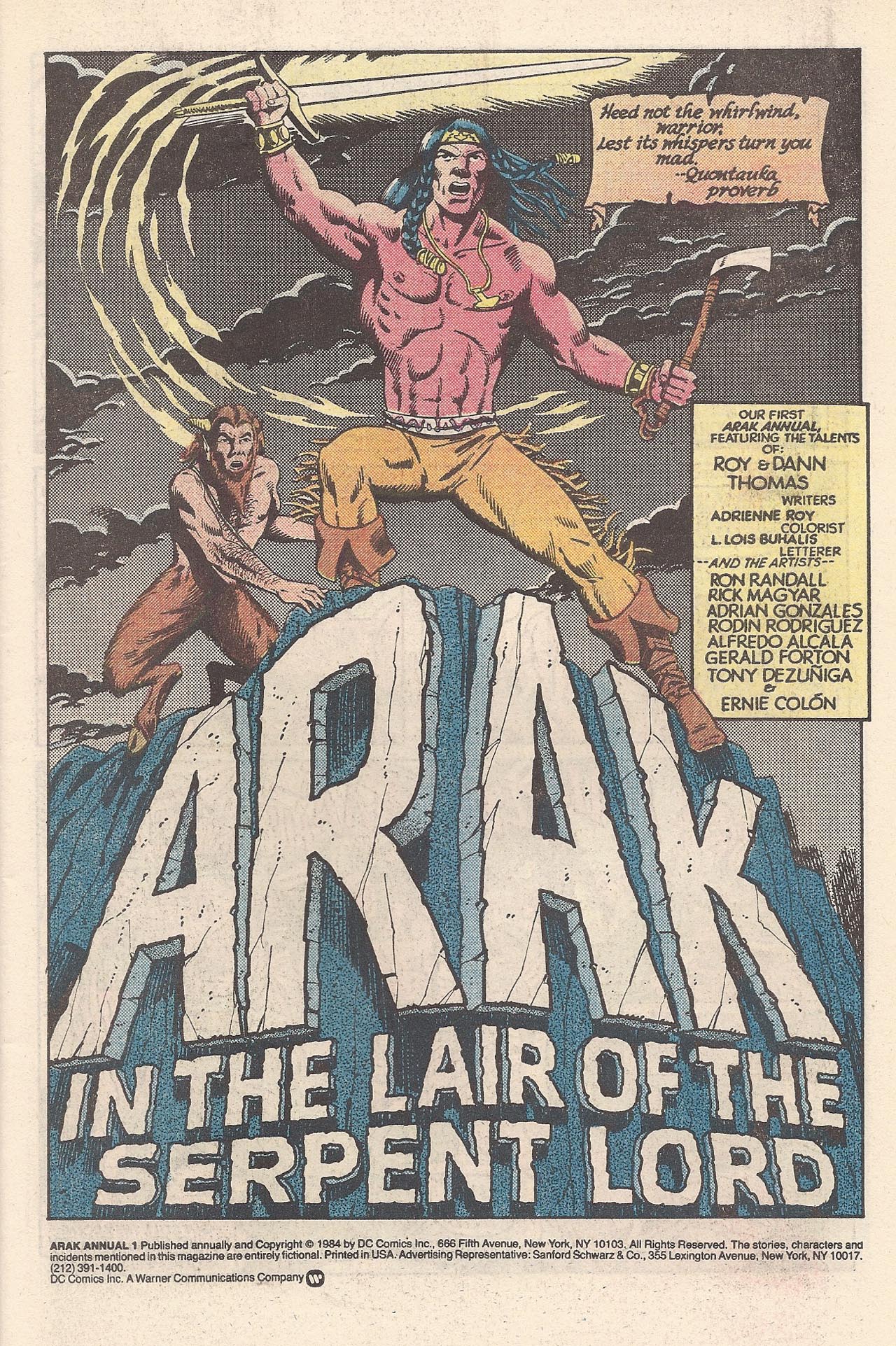 Read online Arak Son of Thunder comic -  Issue # _Annual 1 - 3