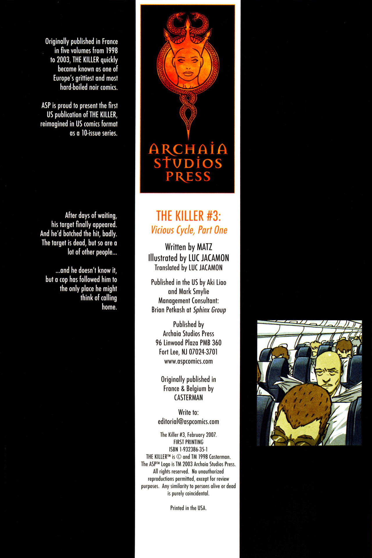 Read online The Killer comic -  Issue #3 - 2