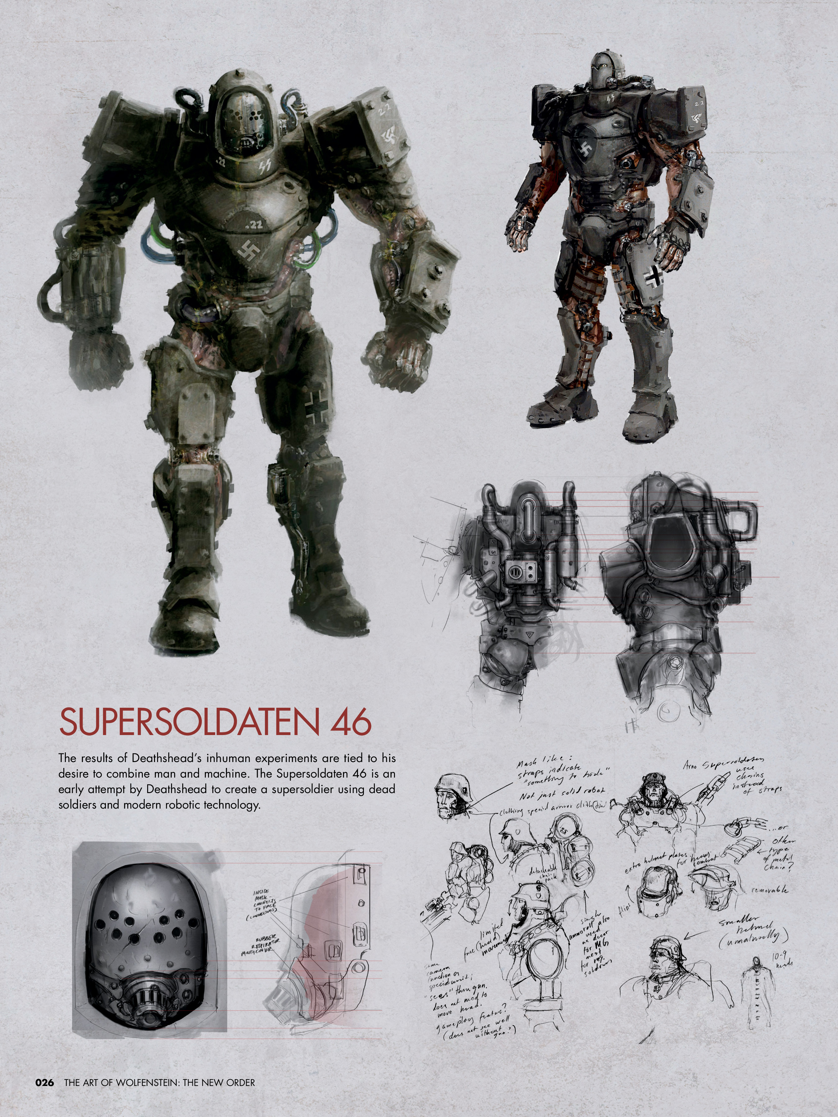 Read online The Art of Wolfenstein: The New Order comic -  Issue # TPB (Part 1) - 25
