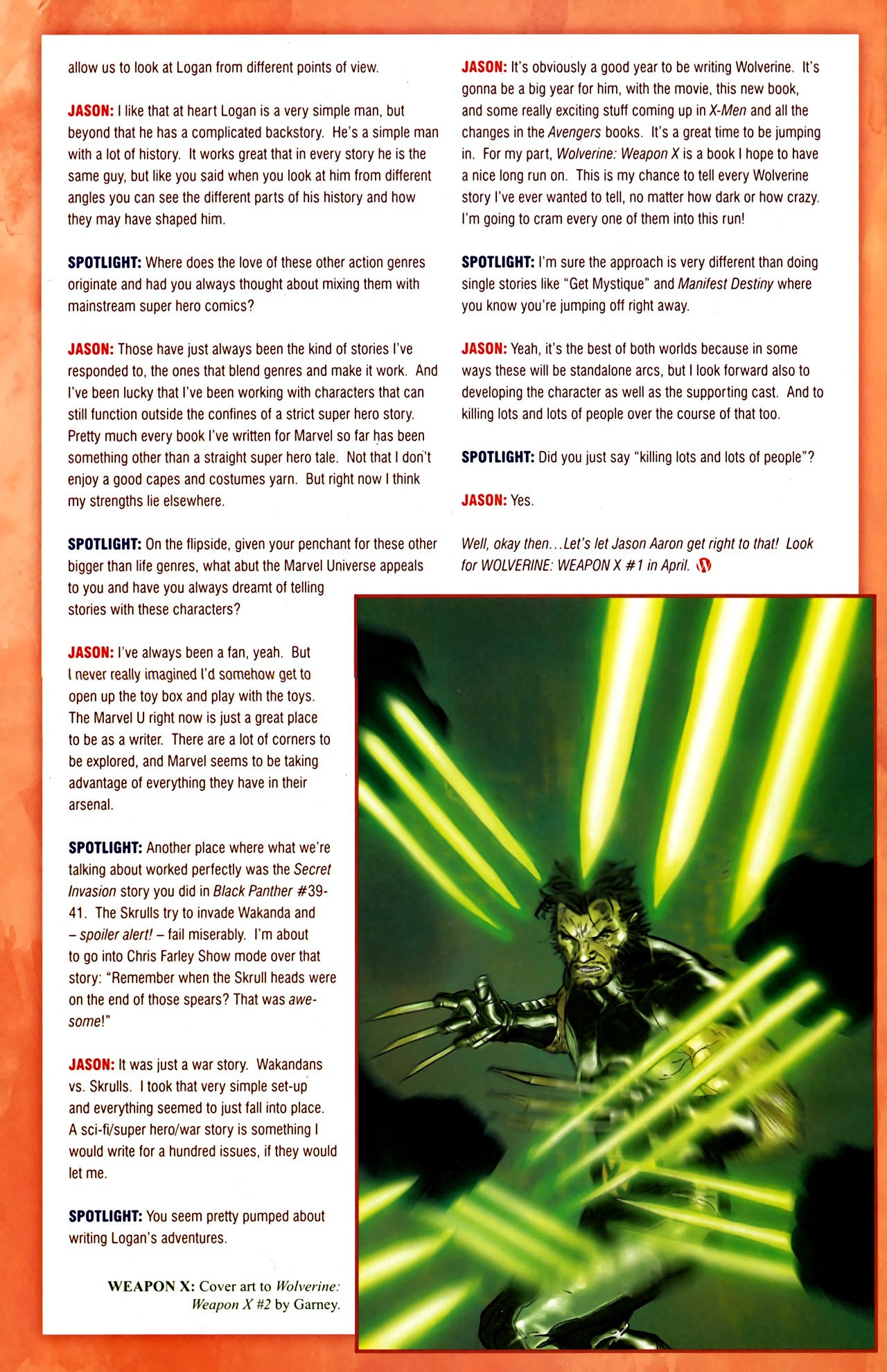 Read online Marvel Spotlight: Wolverine comic -  Issue # Full - 19