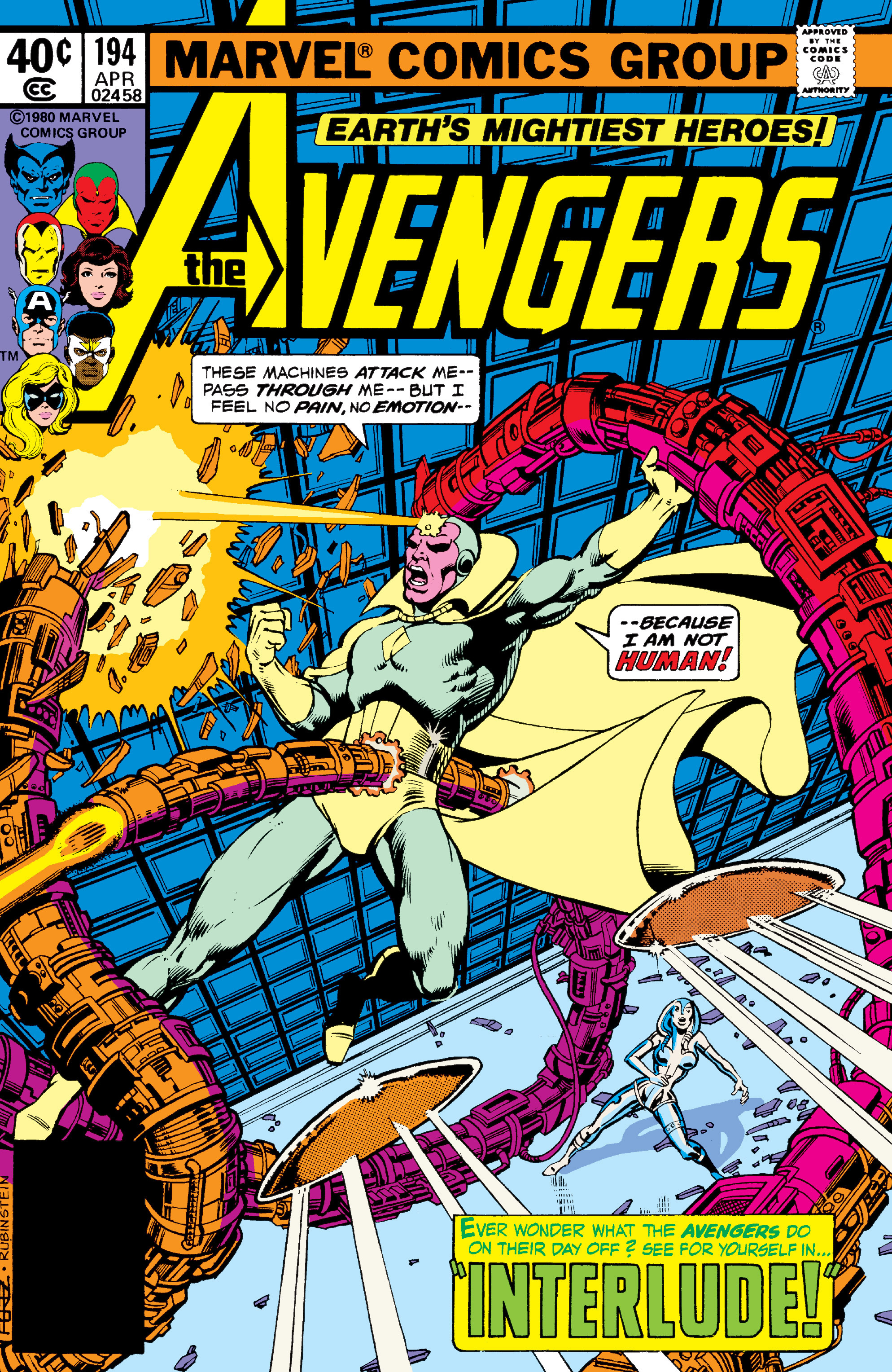Read online The Avengers (1963) comic -  Issue #194 - 1
