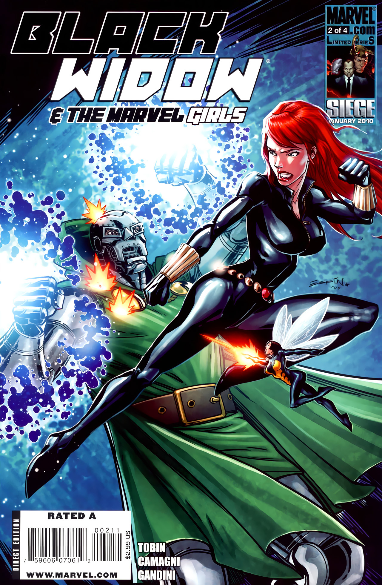 Read online Black Widow & The Marvel Girls comic -  Issue #2 - 1