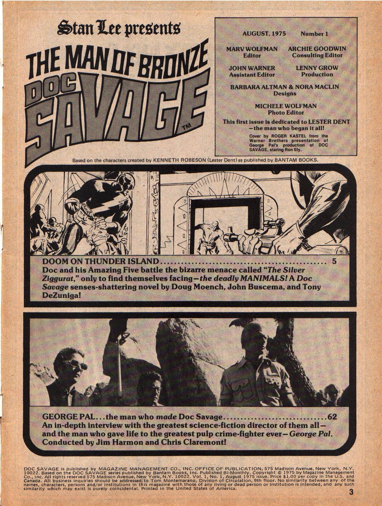 Read online Doc Savage (1975) comic -  Issue #1 - 3