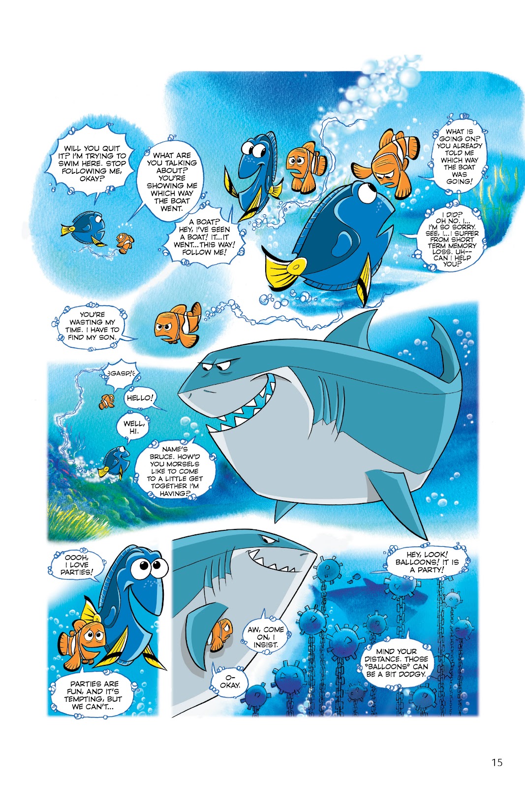 Disney/PIXAR Finding Nemo and Finding Dory: The Story of the Movies in Comics issue TPB - Page 15