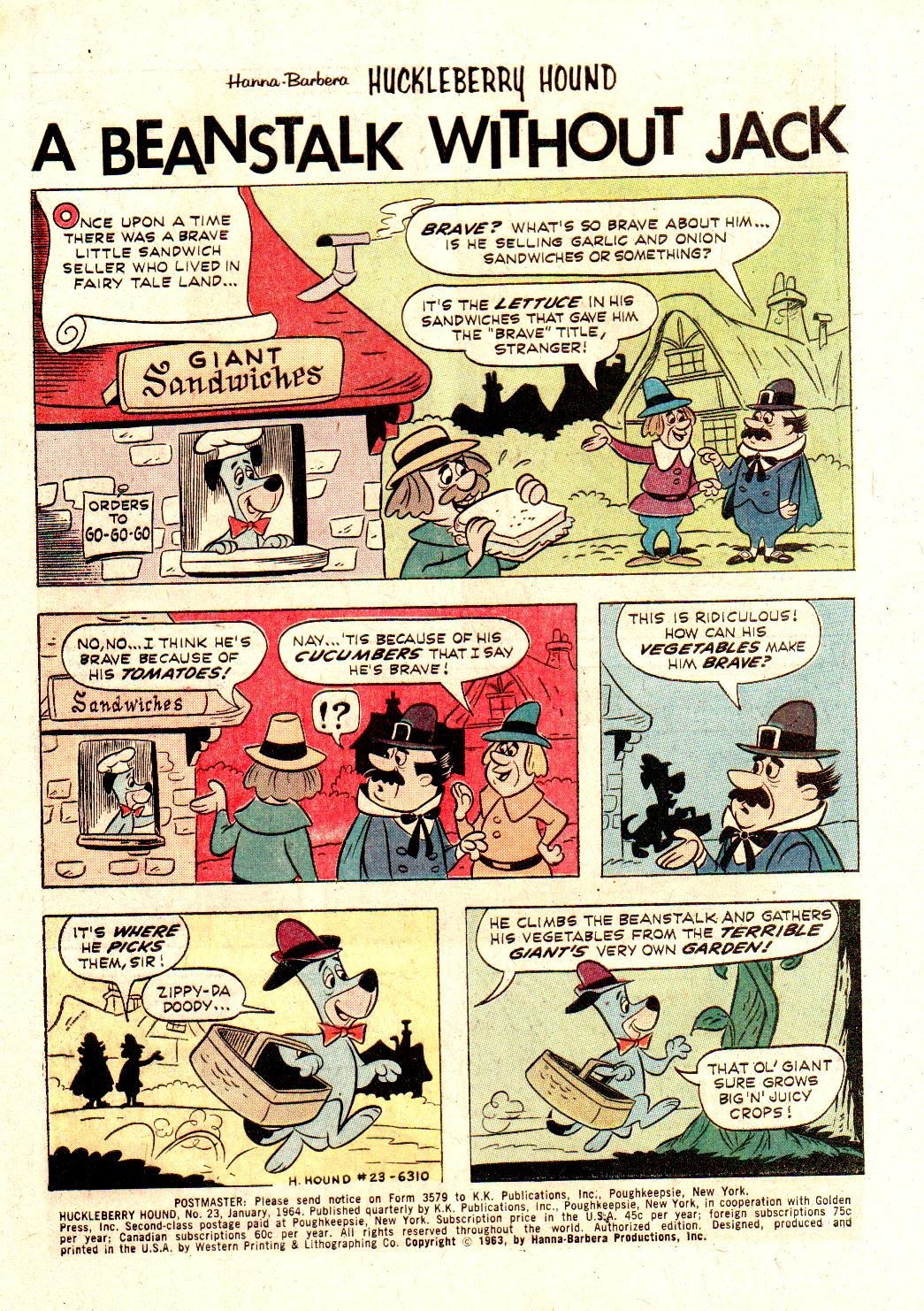Read online Huckleberry Hound (1960) comic -  Issue #23 - 3