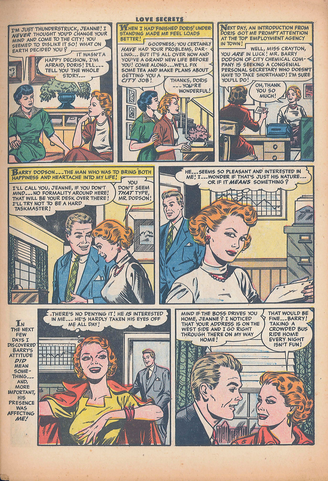 Read online Love Secrets (1953) comic -  Issue #42 - 7