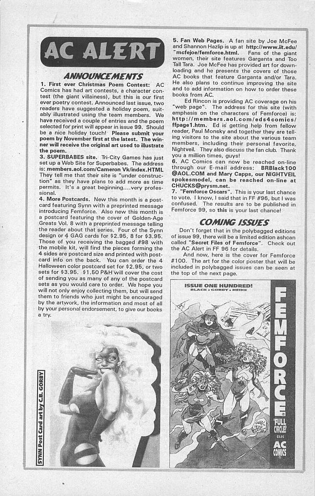 Read online Femforce comic -  Issue #97 - 32