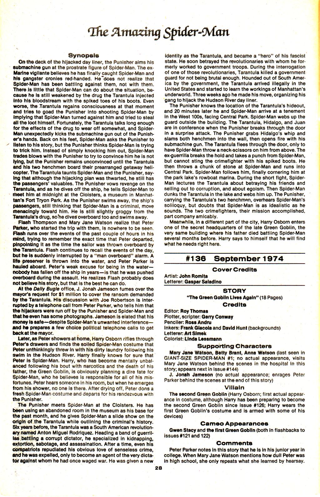 Read online The Official Marvel Index to The Amazing Spider-Man comic -  Issue #5 - 30