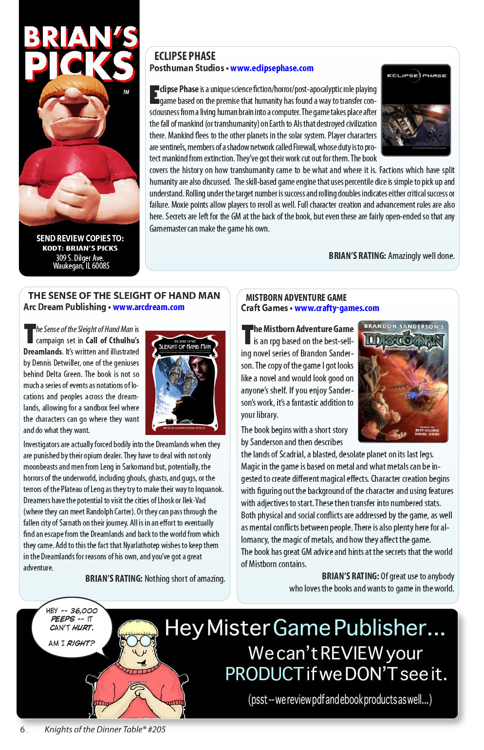 Read online Knights of the Dinner Table comic -  Issue #205 - 62