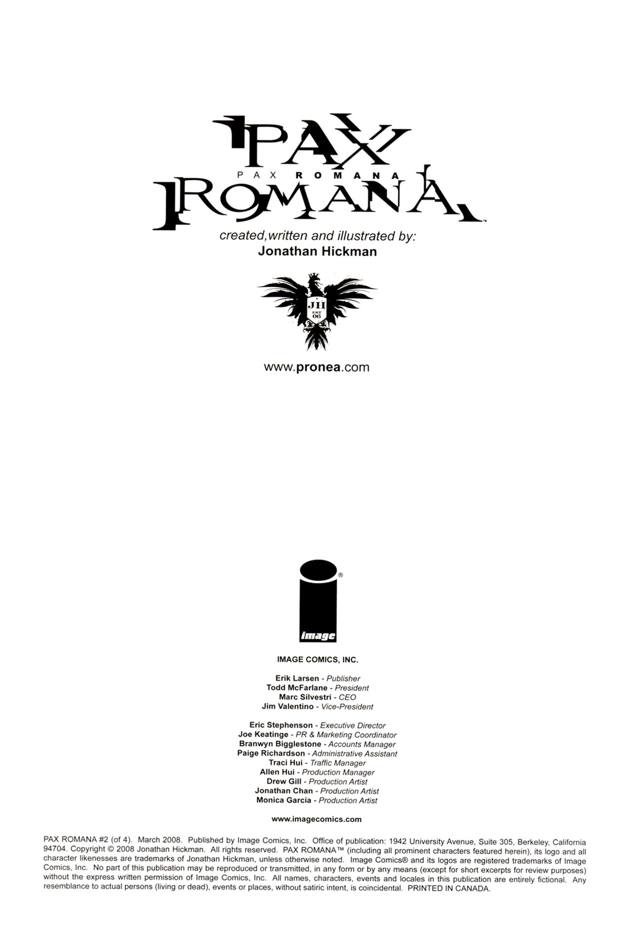 Read online Pax Romana comic -  Issue #2 - 2