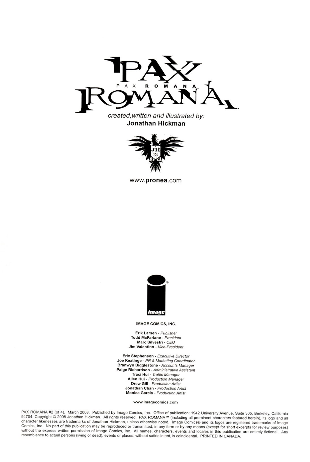 Pax Romana issue 2 - Page 2
