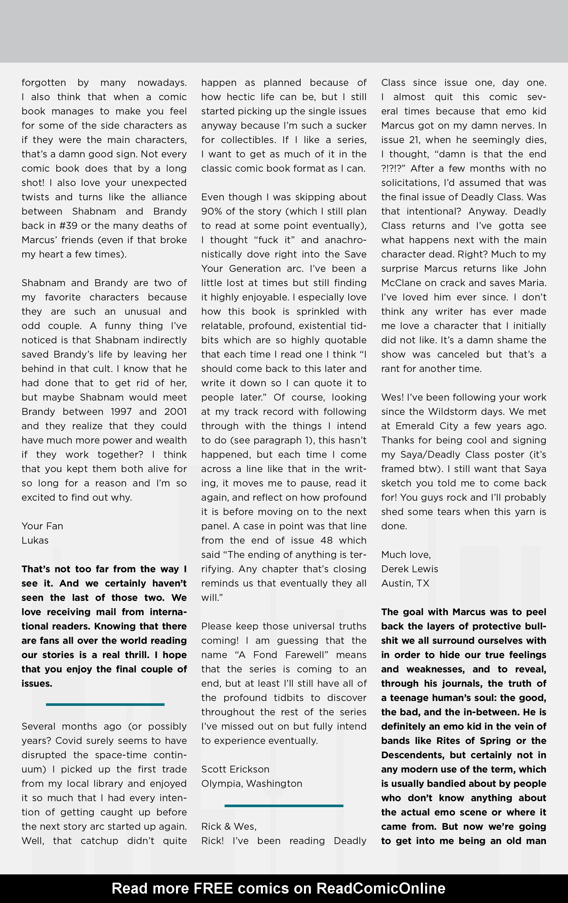 Read online Deadly Class comic -  Issue #54 - 29