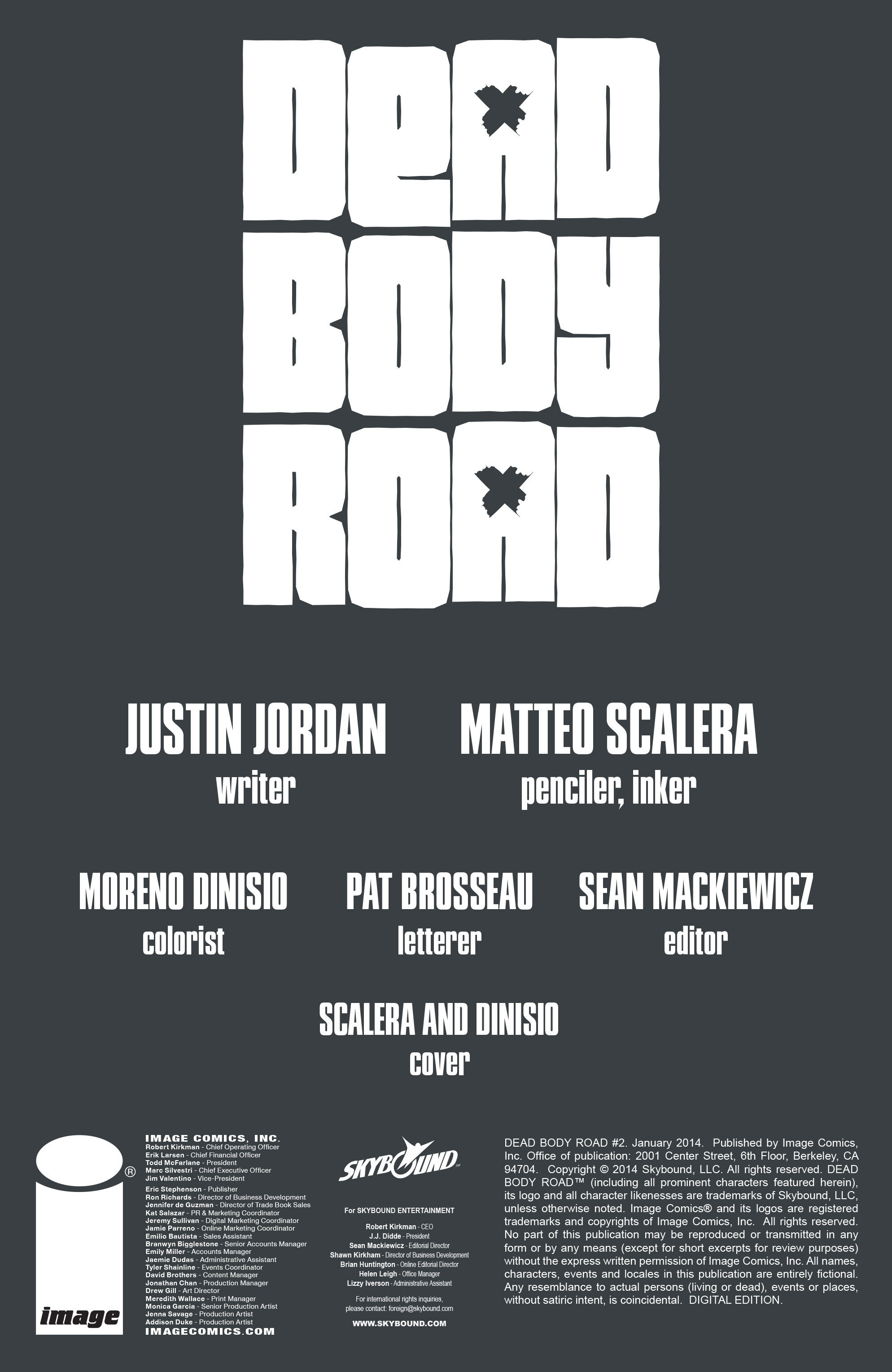 Read online Dead Body Road comic -  Issue #2 - 2