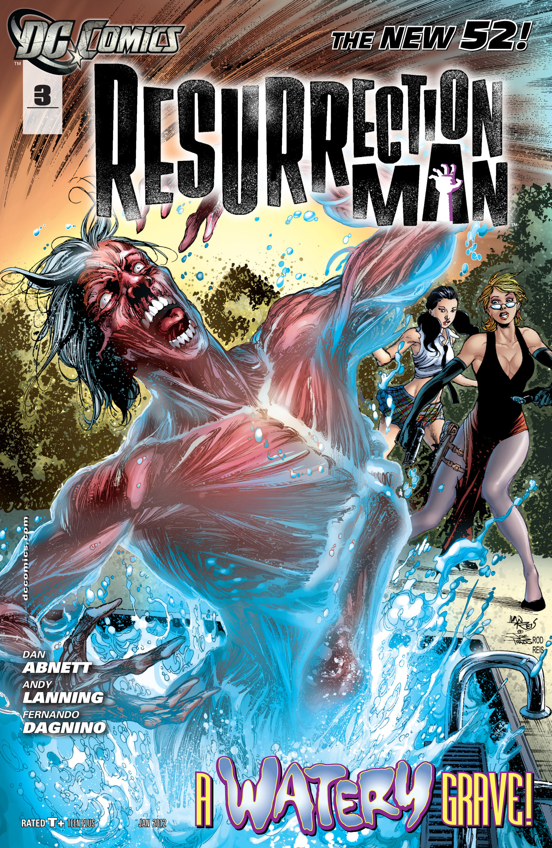 Read online Resurrection Man (2011) comic -  Issue #3 - 1