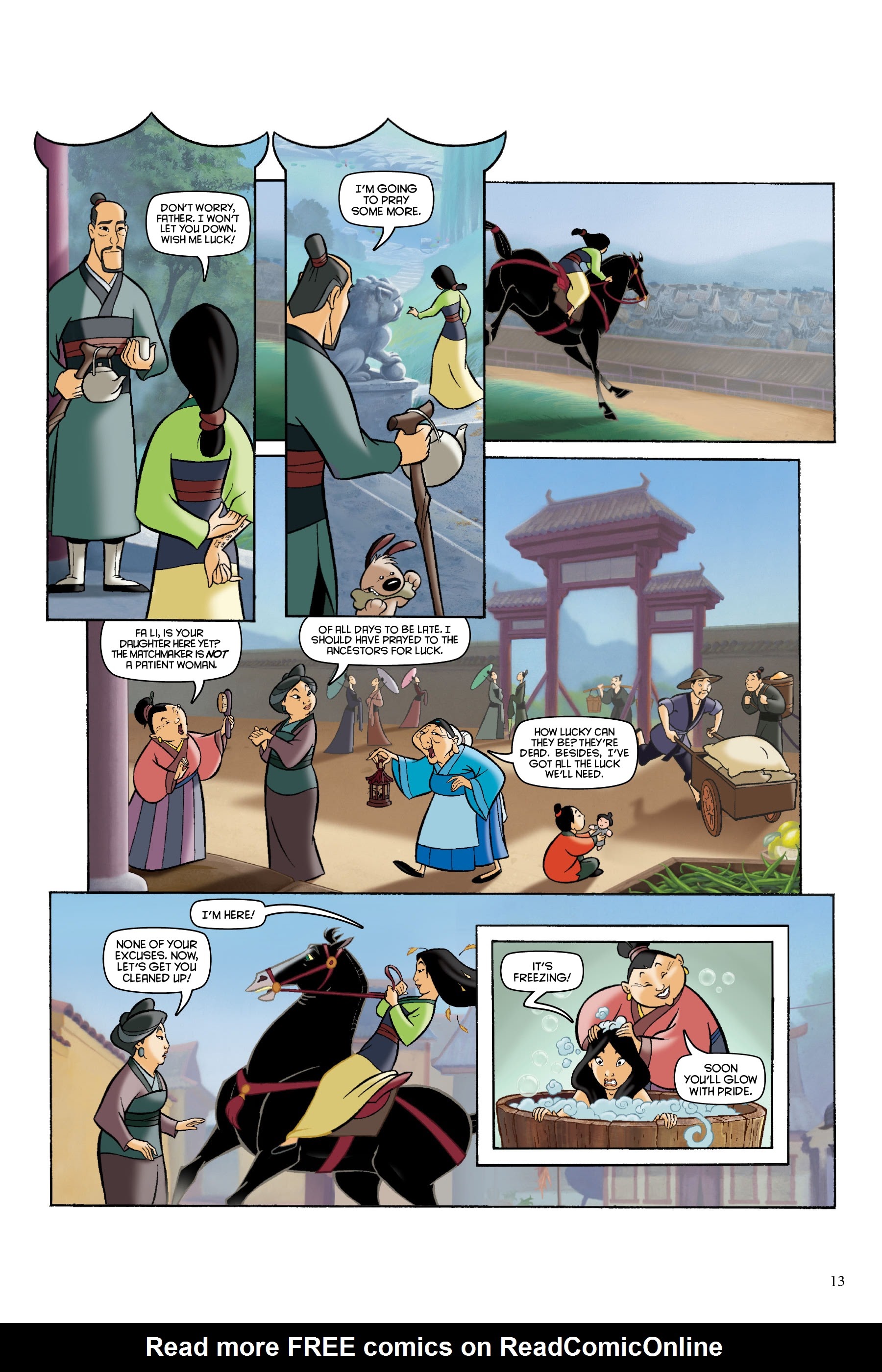 Read online Disney Mulan: The Story of the Movie in Comics comic -  Issue # TPB - 13