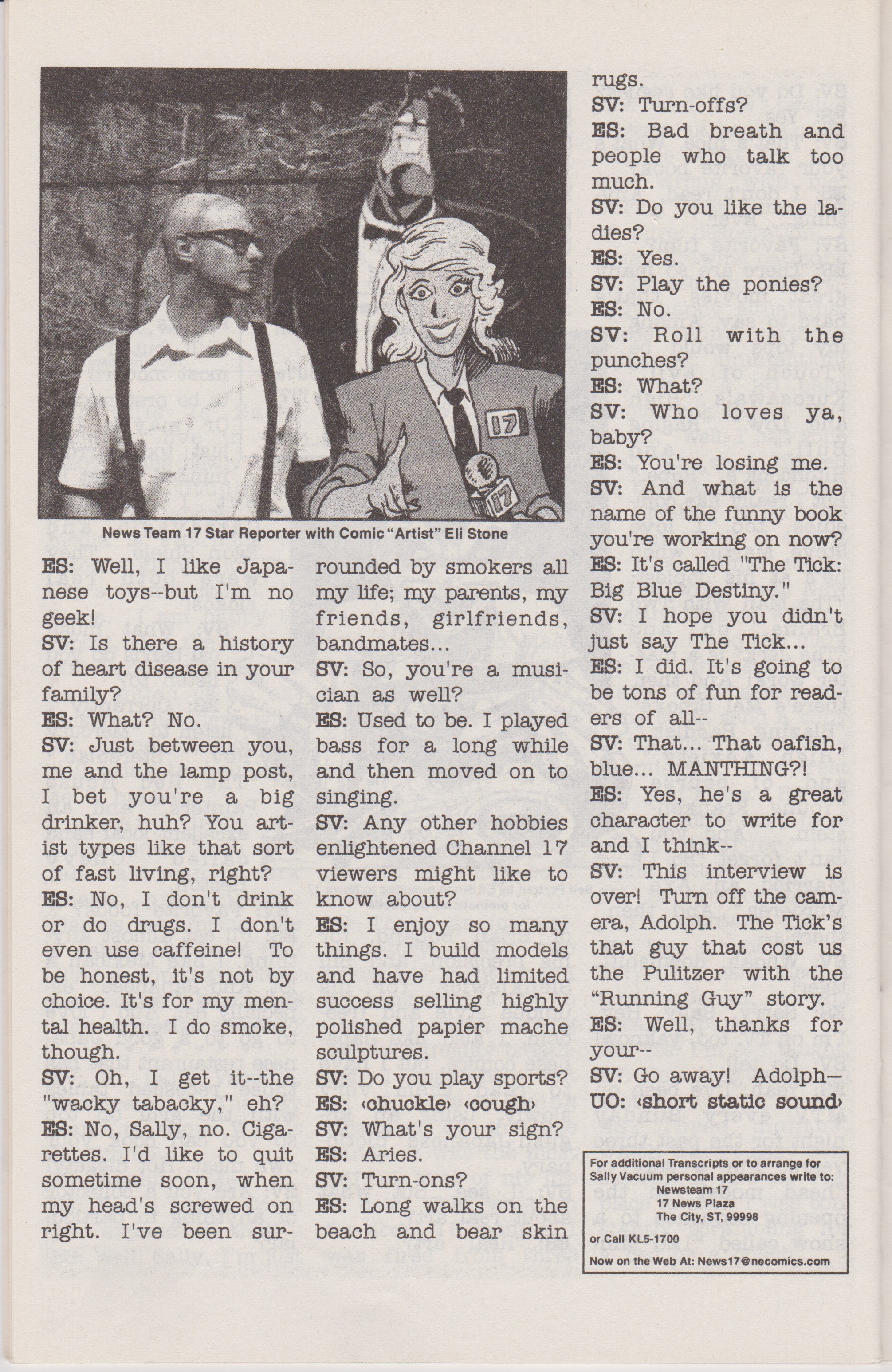 Read online The Tick's Back comic -  Issue # Full - 36