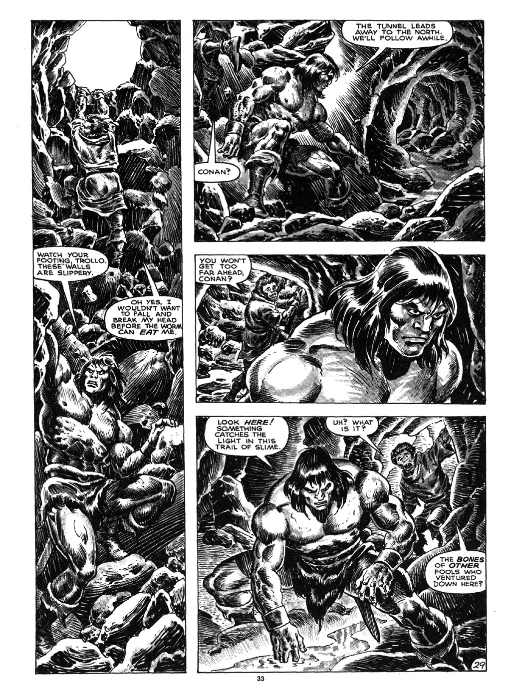 Read online The Savage Sword Of Conan comic -  Issue #164 - 31