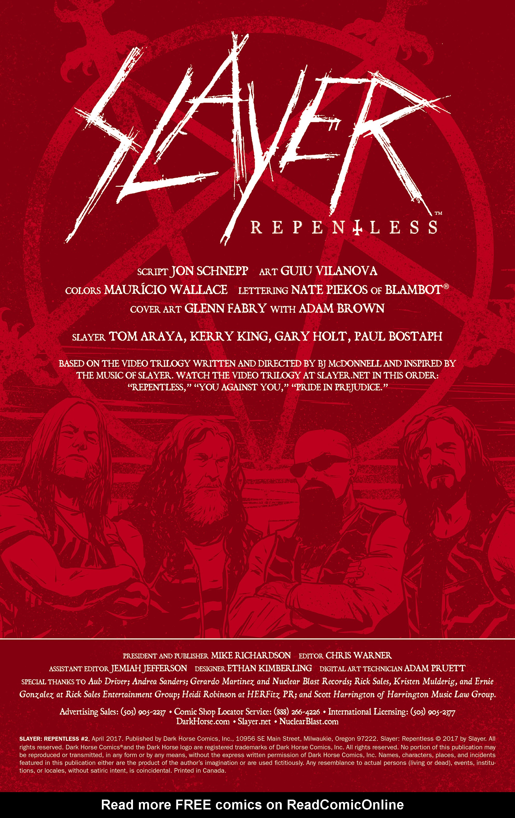 Read online Slayer: Repentless comic -  Issue #2 - 2