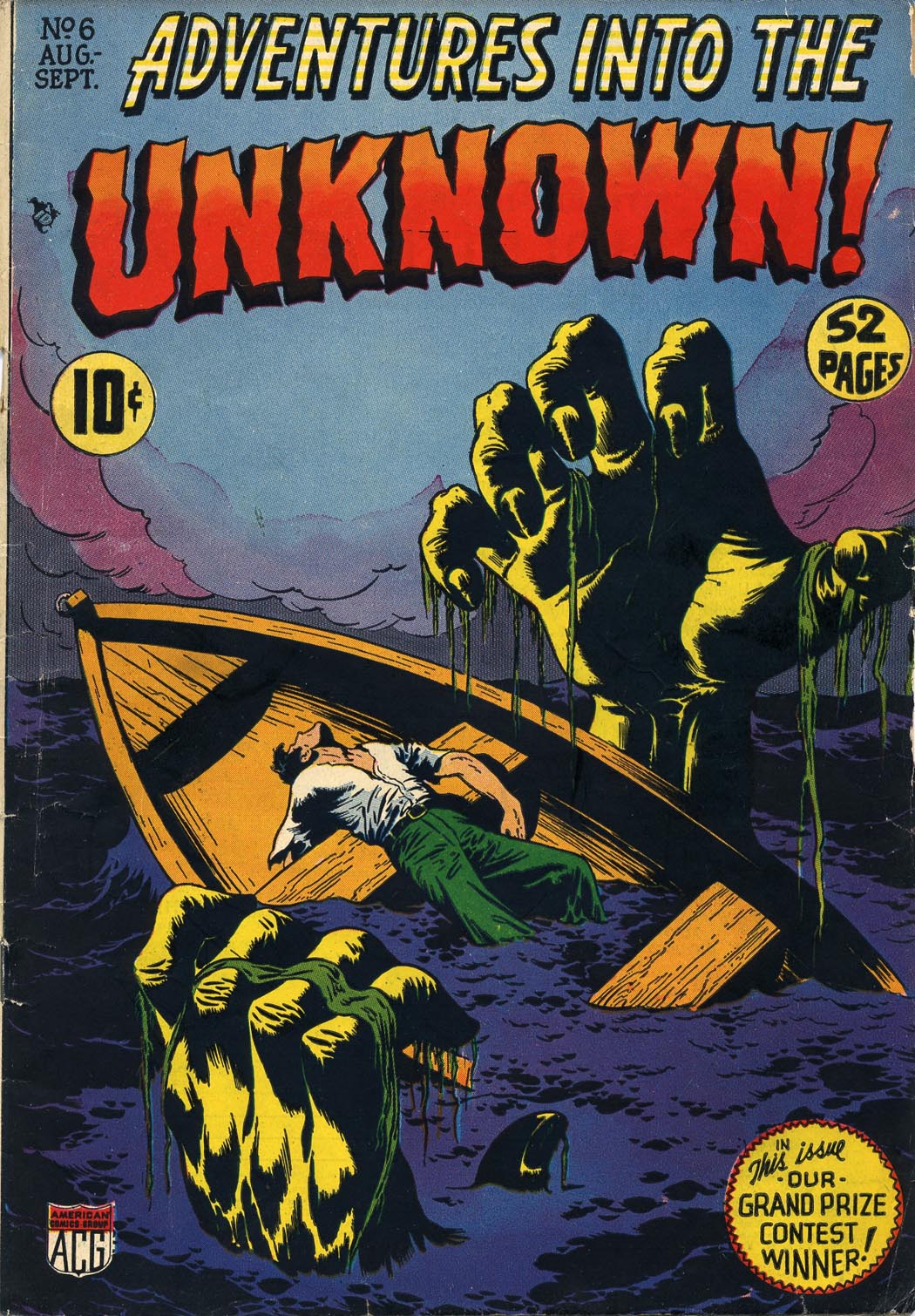 Read online Adventures Into The Unknown comic -  Issue #6 - 1