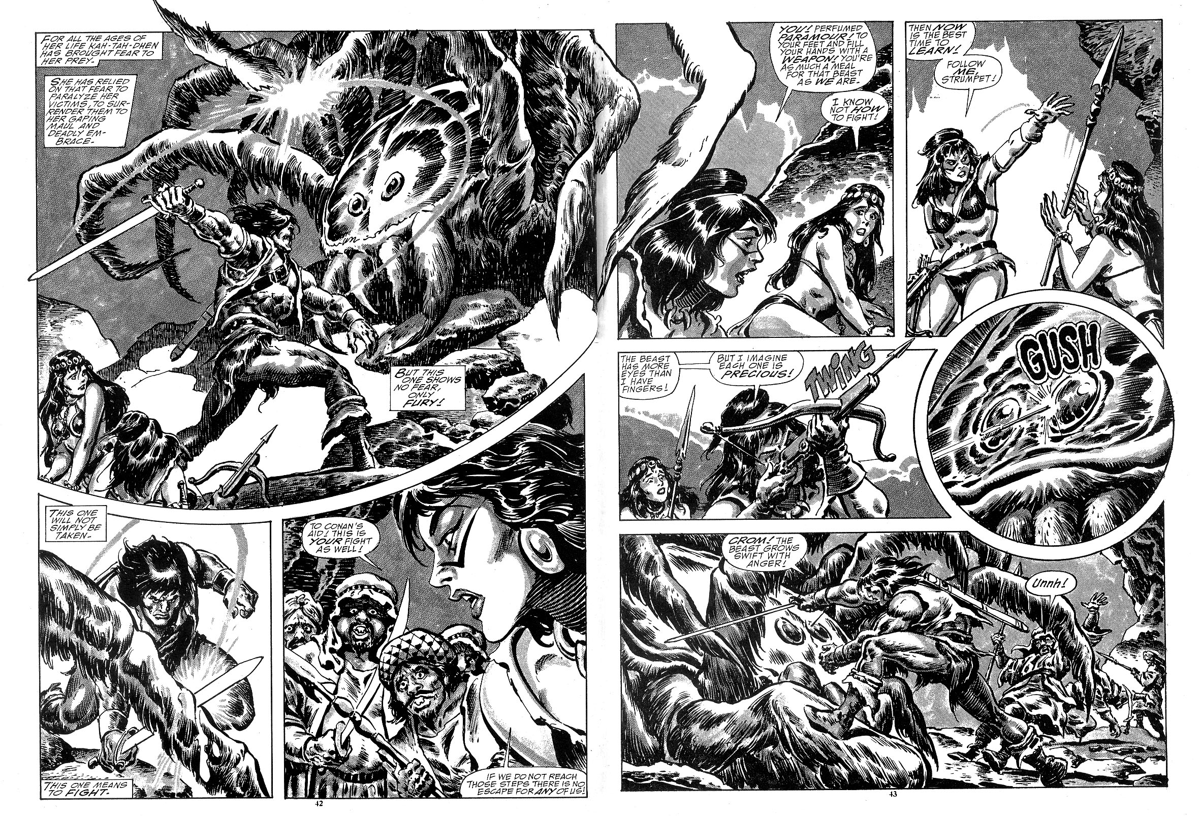 Read online The Savage Sword Of Conan comic -  Issue #183 - 28