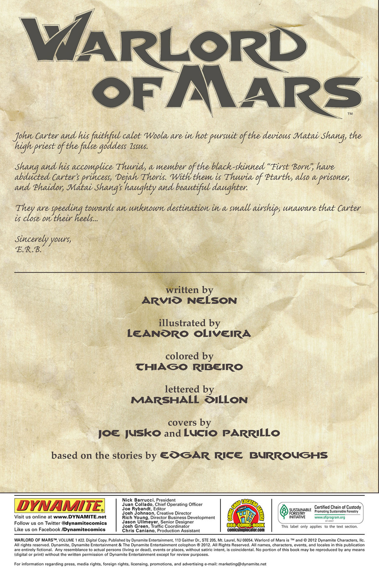 Read online Warlord of Mars comic -  Issue #22 - 3